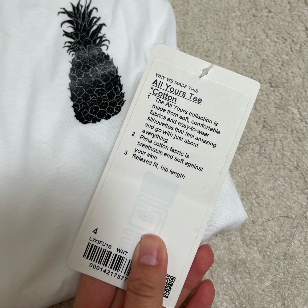 Lululemon All Yours Tee White Hawaii Edition NWT - Picture 3 of 3